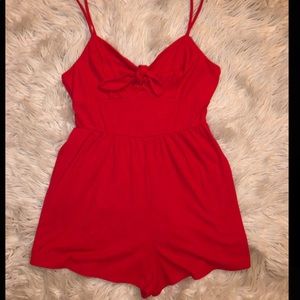 Red romper